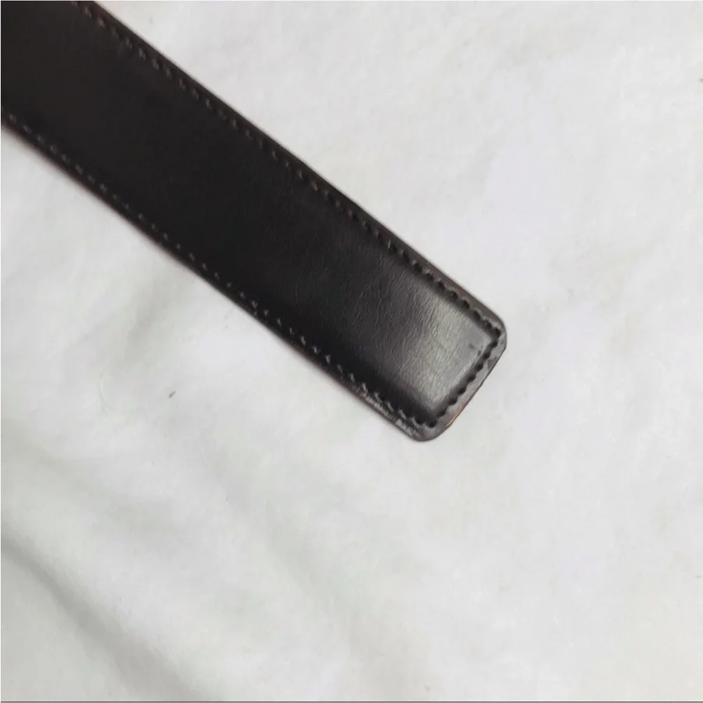 NWT Kenzo Dark Brown Genuine Leather Belt Designer Dress Casual Men's - Picture 6 of 8